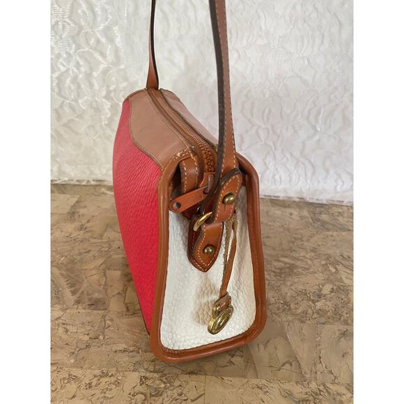 Customized Vtg DOONEY and BOURKE colorblock varsity small crossbody/shoulder bag - Picture 1 of 9